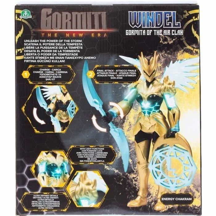 Gormiti Figura Articulada Windel con Ataque Aéreo de 27 cm GRV072