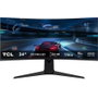 TCL Monitor Gaming Curvo 34R83Q 34" WQHD 170Hz 1ms VA Regulable en Altura Blanco y Negro