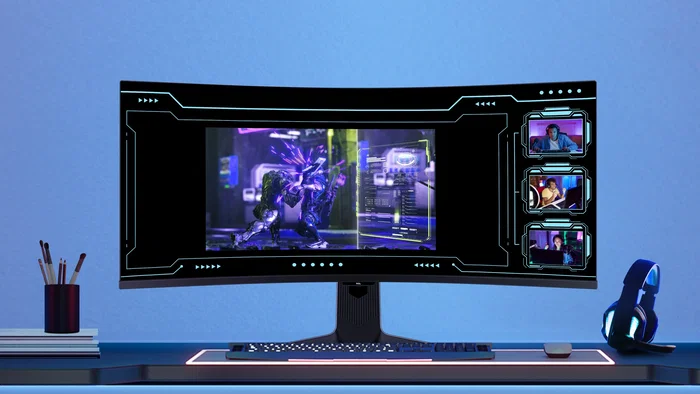 TCL 34R83Q Monitor Gaming Curvo 34" (94 cm) UWQHD 3440x1440 Fast VA 170Hz 1ms NVIDIA G-Sync AMD FreeSync HDR10 Ajuste en Altura USB-C 90W