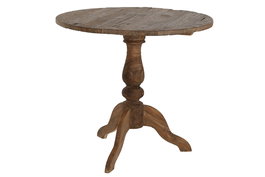 DKD Home Decor Mesita Auxiliar Item Home Teca Natural 80 x 80 x 75 cm