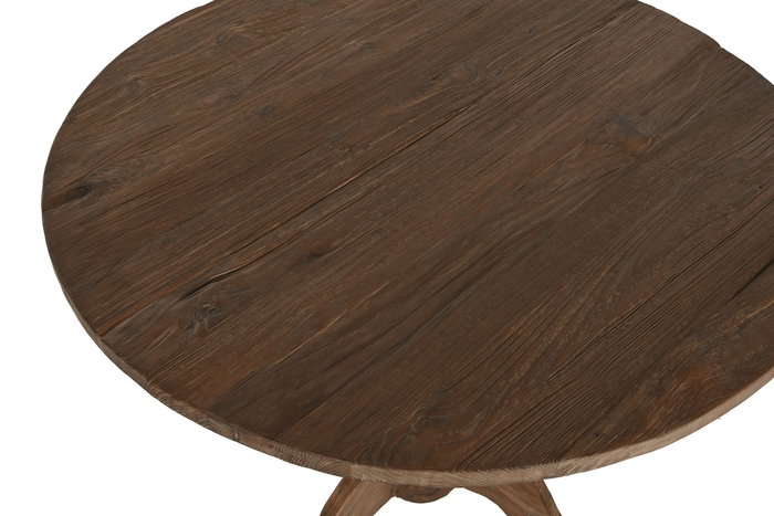 DKD Home Decor Mesita Auxiliar Item Home Teca Natural 80 x 80 x 75 cm