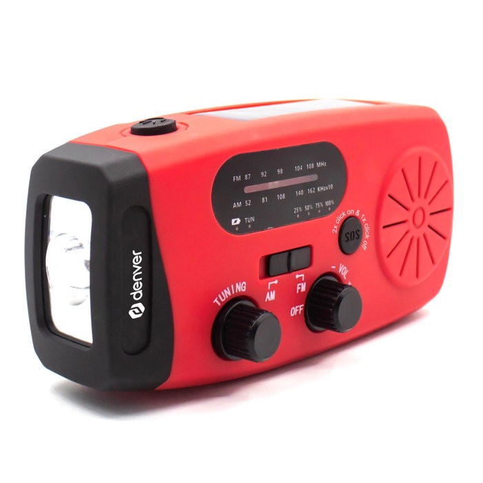 Denver SCR-2007 Radio con Panel Solar y Power Bank