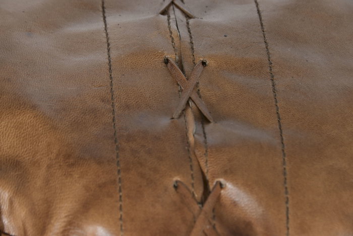 DKD Home Decor Saco de Boxeo de Piel Camel 36x36x100 cm
