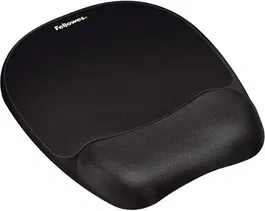 Fellowes 100142555 Alfombrilla con Reposamuñecas Breyta Negro Reciclado