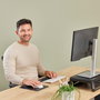 Fellowes Breyta Alfombrilla Ergonómica con Reposamuñecas Negro