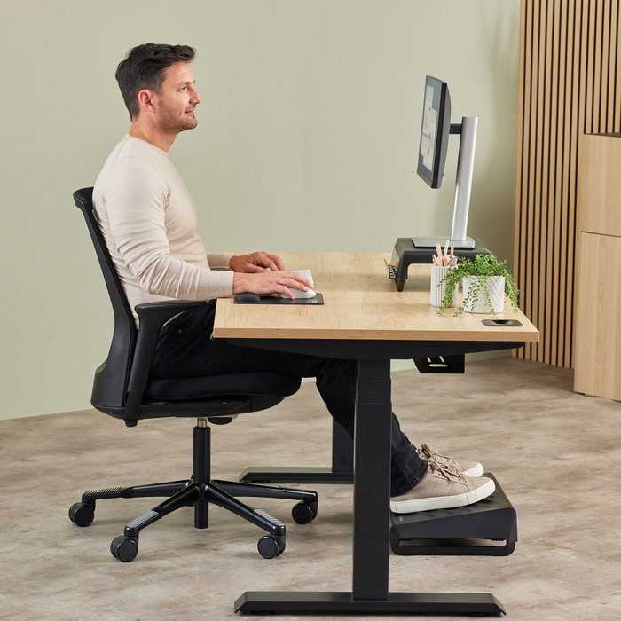 Fellowes Breyta Alfombrilla Ergonómica con Reposamuñecas Negro