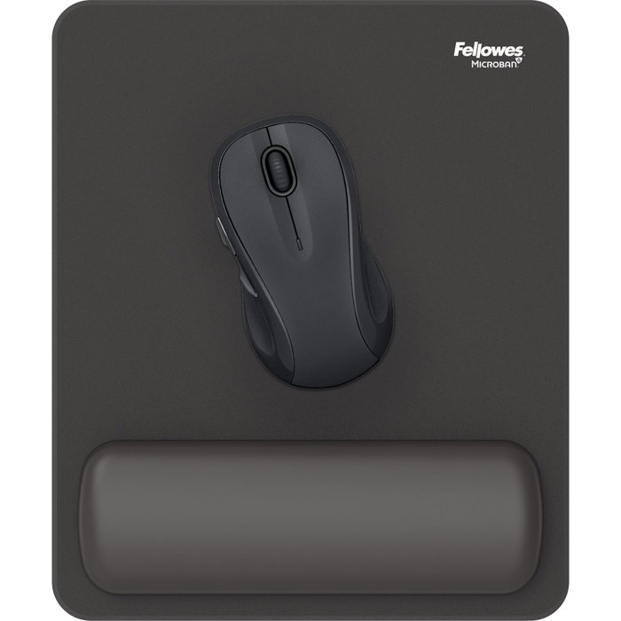 Fellowes Breyta Alfombrilla Ergonómica con Reposamuñecas Negro