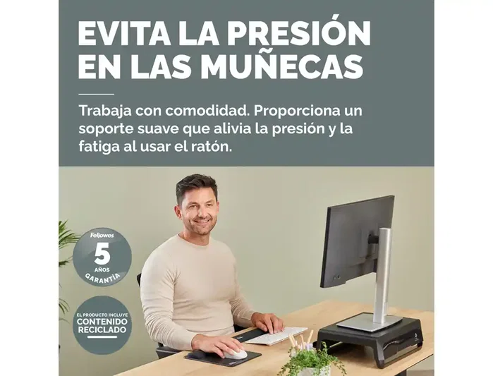 Fellowes Breyta Alfombrilla Ergonómica 17.5 x 200 x 240mm