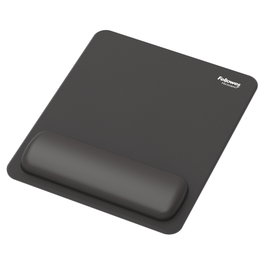 Fellowes Breyta 100142555 Alfombrilla Ergonómica con Reposamuñecas Negro