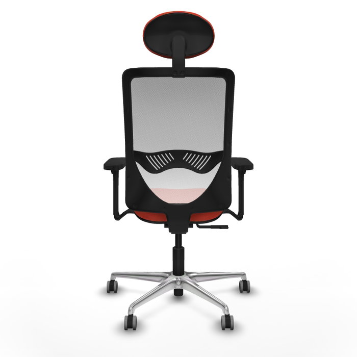 PIQUERAS Y CRESPO Silla de oficina Zulema con mecanismo Sincro, Naranja oscuro y Blanco PIQUERAS Y CRESPO Silla de oficina Zulema con mecanismo Sincro, Naranja oscuro y Blanco