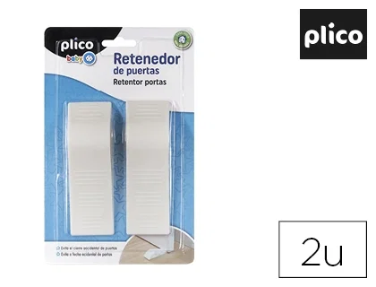 Plico Retenedor de puertas plástico blanco (2 unidades) Plico Retenedor de puertas plástico blanco (2 unidades)
