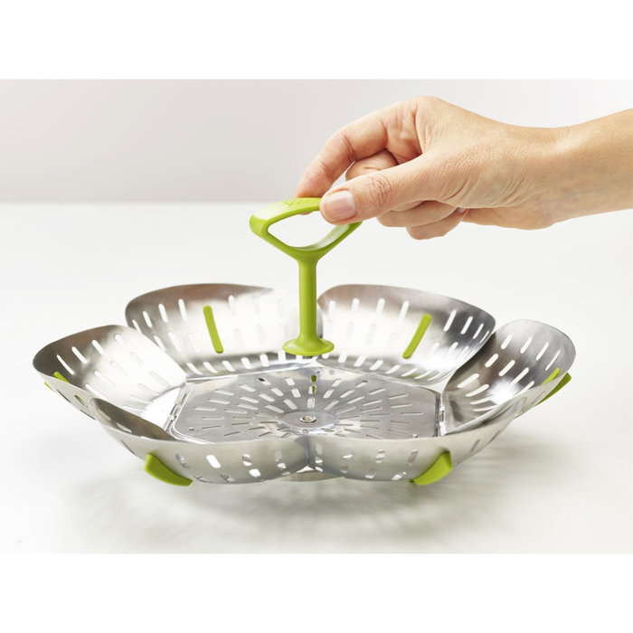 Joseph Joseph Bloom Cesta de vapor plegable de acero inoxidable