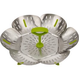 Joseph Joseph Bloom Cesta de vapor plegable de acero inoxidable