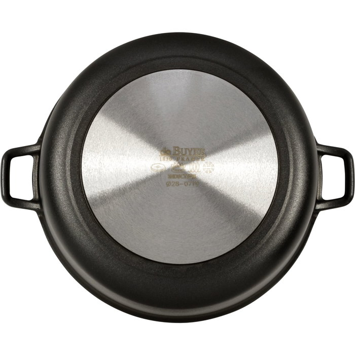 De Buyer Choc Extreme Olla para Salsas con Tapa de Vidrio 28cm inducción