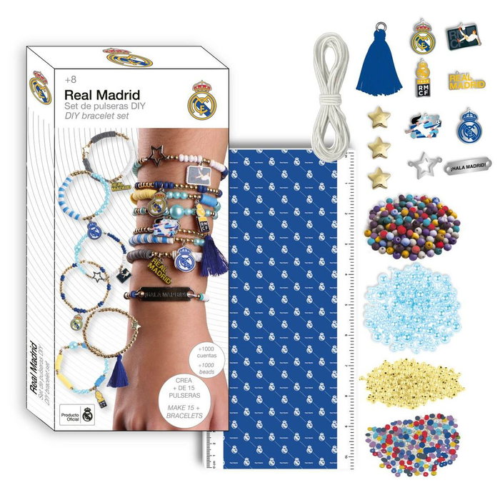Cerdá Set de Bisutería Pulsera Real Madrid Blanco