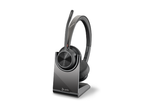 HP Poly Voyager 4320 UC Auricular Estéreo USB-A con Adaptador BT700 y Base de Carga, Negro