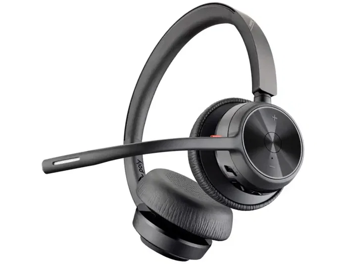 HP Poly Voyager 4320 UC Auriculares Estéreo USB-A con Adaptador BT700 y Base de Carga, Negro HP Poly Voyager 4320 UC Auriculares Estéreo USB-A con Adaptador BT700 y Base de Carga, Negro