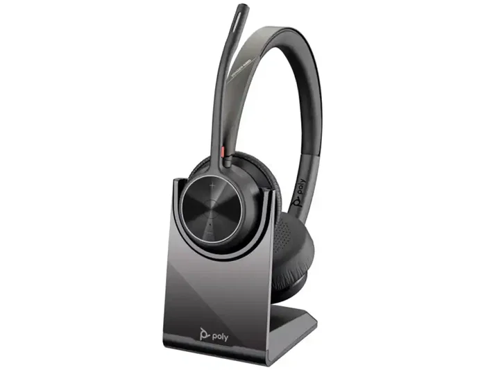HP Poly Voyager 4320 UC Auriculares Estéreo USB-A con Adaptador BT700 y Base de Carga, Negro HP Poly Voyager 4320 UC Auriculares Estéreo USB-A con Adaptador BT700 y Base de Carga, Negro