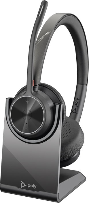 HP Poly Voyager 4320 UC Auricular USB-A estéreo con adaptador BT700 y base de carga, Negro HP Poly Voyager 4320 UC Auricular USB-A estéreo con adaptador BT700 y base de carga, Negro
