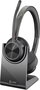 HP Poly Voyager 4320 UC Auricular USB-A estéreo con adaptador BT700 y base de carga, Negro