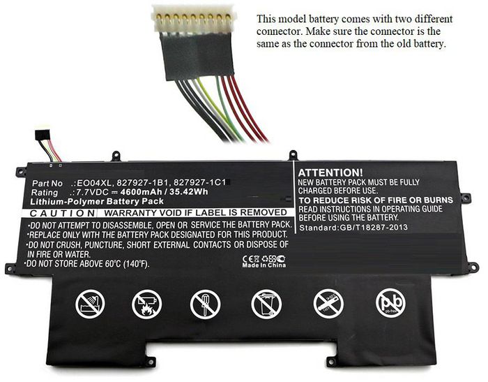 CoreParts Batería para HP 35Wh Li-Pol 7.7V 4600mAh Black CoreParts Batería para HP 35Wh Li-Pol 7.7V 4600mAh Black