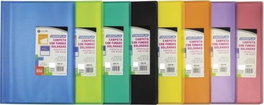 CARCHIVO Paquete de 8 carpetas de 50 fundas soldadas A4 tapa flexible colores surtidos