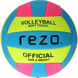 REZO Balón de Voleibol PVC Contraste Bicolor Resistente y Ligero