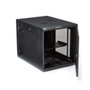 Startech Armario Rack 12U 19 Pulgadas 4 Columnas para Servidores con Estante 1U Montaje en Pared RK1232WALHM