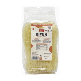 La Finestra sul Cielo Fideos de Arroz Bifun 150 g - Espaguetis Orientales de Arroz