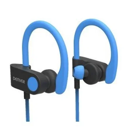 AURICULARES INTRAUDITIVOS BLUETOOTH DENVER BTE-110 BLUE - BT 4.2 - BATERÍA RECARGABLE - MICROUSB - FUNCIÓN MANOS LIBRES