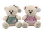 DKD Home Decor Peluche Oso Rosa Verde Blanco Poliester 20 x 50 x 20 cm (2 Unidades)