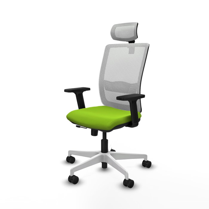 PIQUERAS Y CRESPO Silla de oficina Haches Pistacho y Blanco PIQUERAS Y CRESPO Silla de oficina Haches Pistacho y Blanco