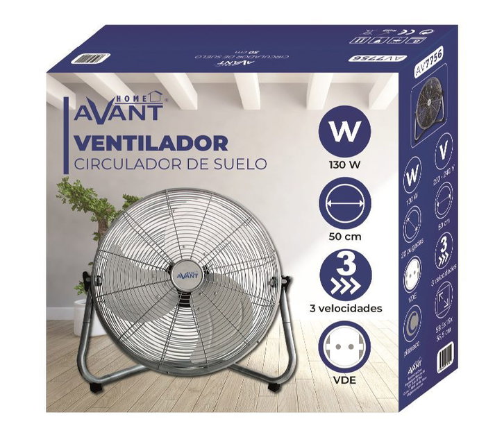 AVANT Circulador de Suelo Avant 20 Pulgadas (20") - 130W - Ventilador de Pedestal Piso Alto