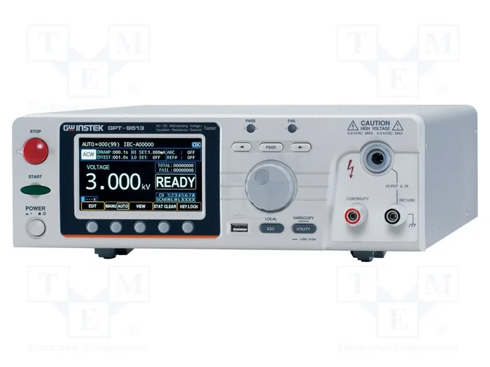 GW INSTEK GPT-9513 Probador de Seguridad Hi-Pot True RMS GW INSTEK GPT-9513 Probador de Seguridad Hi-Pot True RMS