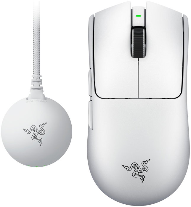 Razer Viper V4 Pro Ratón Gaming Inalámbrico Blanco 50000 DPI 50g