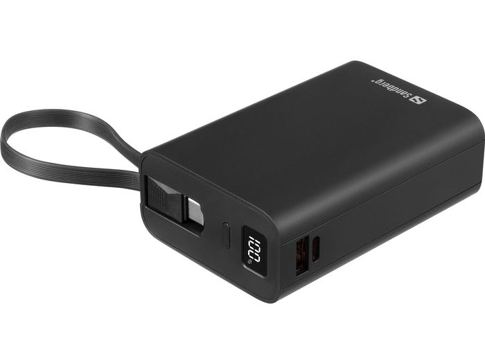 Sandberg Powerbank 20000 mAh PD20W Connect - Batería Externa Portátil con Carga Rápida USB-C de 20W y Cable Integrado, para Móvil y Tablet Sandberg Powerbank 20000 mAh PD20W Connect - Batería Externa Portátil con Carga Rápida USB-C de 20W y Cable Integrado, para Móvil y Tablet