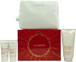 Clarins Set de Cuidado Corporal: Rich Body Lotion 200ml, Hand and Nail Treatment Cream 30ml y Body Scrub 30ml