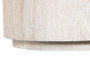 DKD Home Decor Mesa de Centro Fibra Vidrio Simil Travertine 70x70x36