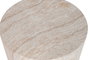 DKD Home Decor Mesa de Centro Fibra Vidrio Simil Travertine 70x70x36
