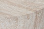DKD Home Decor Mesa de Centro Fibra Vidrio Simil Travertine 70x70x36