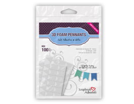 Scrapbook Adhesives by 3L Adhesivo espuma 3D banderolas blanco 100u.