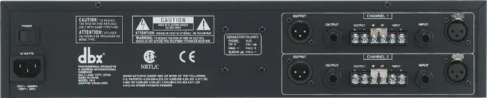 DBX 1215 Ecualizador Gráfico Profesional Doble Canal 31 Bandas Ancho 29.1 cm Alto 19.1 cm Largo 56.5 cm