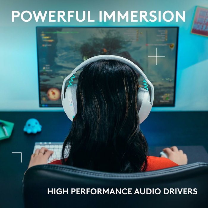 Logitech G G321 LIGHTSPEED Auriculares Inalámbricos Blanco