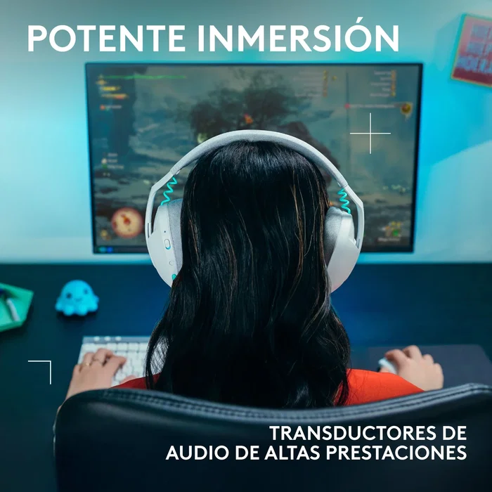 Logitech G Auriculares G321 LIGHTSPEED Blanco