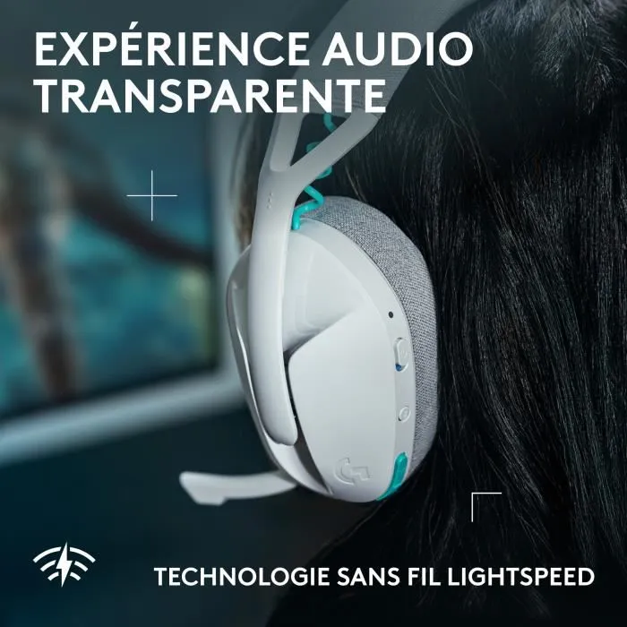 Logitech G G321 LIGHTSPEED Auriculares Inalámbricos Blanco