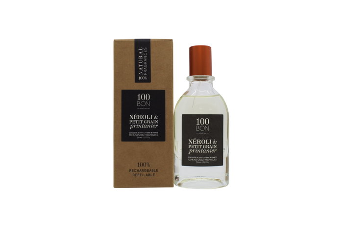 100BOn Néroli & Petit Grain Printanier Refillable Eau de Parfum Concetrate 50ml Spray 100BOn Néroli & Petit Grain Printanier Refillable Eau de Parfum Concetrate 50ml Spray