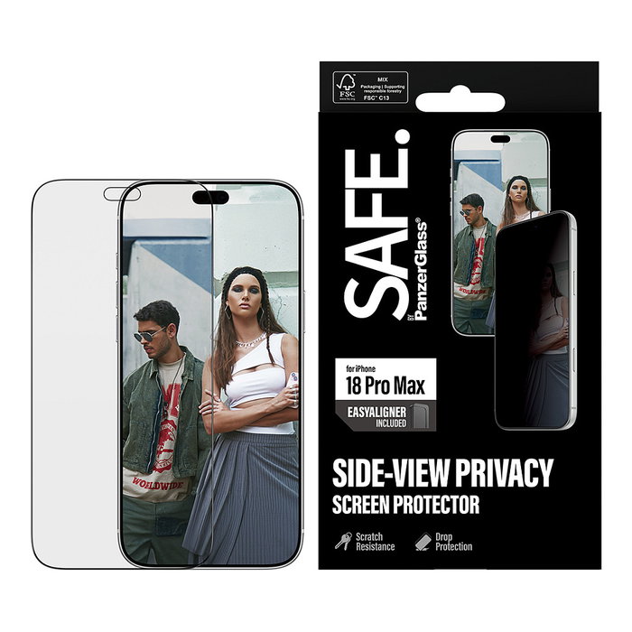 PanzerGlass SAFE. Privacy Screen Protector para iPhone 18 Pro Max