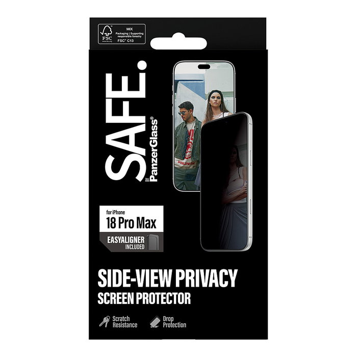 PanzerGlass SAFE. Privacy Screen Protector para iPhone 18 Pro Max