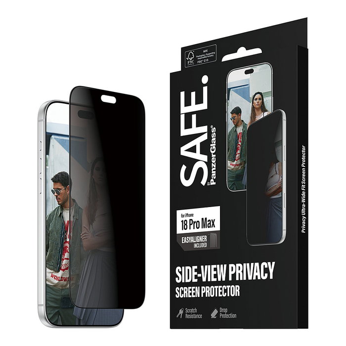 PanzerGlass SAFE. Privacy Screen Protector para iPhone 18 Pro Max