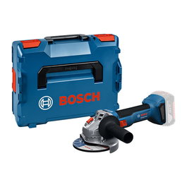 Bosch GWS 18V-8 Professional Esmeriladora Angular a Batería 18V Solo, Diámetro Disco 125mm, 11000 RPM, Sin Batería ni Cargador, Color Azul y Negro, en L-BOXX